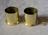 Pair of Short Part Brass Shell Cases SC298