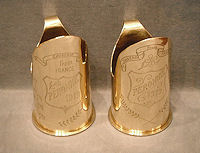 Pair of Trench Art Brass Jugs SC142