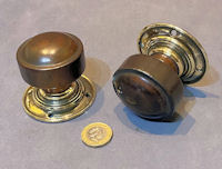 Pair of Walnut Door Handles, 2 pairs available DH1147