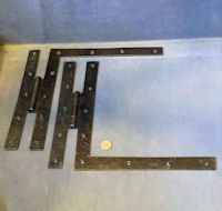 Pair of Wrought Iron Door Hinges H69