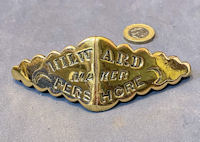 Pershore Saddler's Brass Name Plate HB201