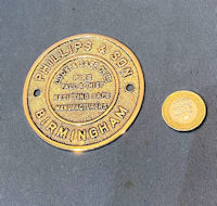 Phillips Brass Safe Plate SP223