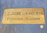 Physician & Surgeon Brass Nameplate NP455