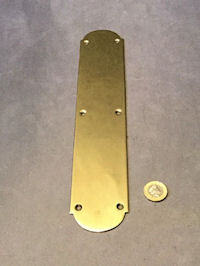 Plain Brass Fingerplate, 4 available FP248