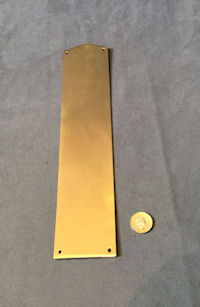 Plain Brass Fingerplate, 2 available FP260