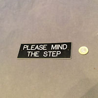 Please Mind The Step Plaque NP379