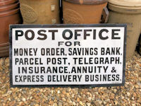 Post Office Enamel Sign S320 