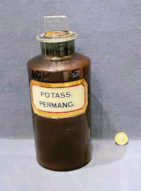 Potass Permang Glass Chemist Jar BJ210