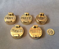 Pratts Petrol Can Brass Cap, 6 asstd available M25