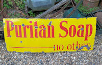 Puritan Soap Enamel Sign S399