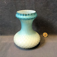 Quilted and Overlaid Glass Hyacinth Vase BV41