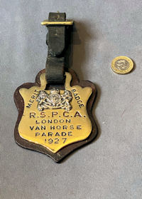 RSPCA 1927 Merit Badge HB187