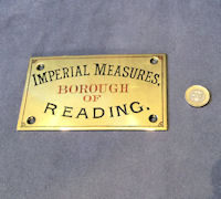 Reading Imperial Measures Plaque