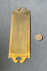 Ribbed Brass Fingerplates, 2 available FP581 