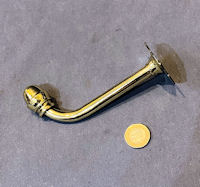Run of Brass Hat or Coat Hooks, 4 available CH168