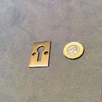 Run of Brass Keyhole Surrounds, 2 matching available KC571