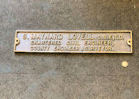 S. Maynard Lovell Brass Nameplate NP415
