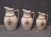 Set of 3 Jugs with Insignia of the Order of the Bath J121