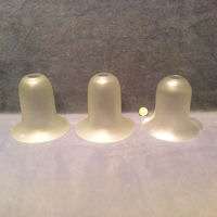 Set of 3 Frosted Glass Lamp Shades S463