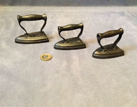 Set of 3 Miniature Siddons Flat Irons