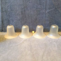 Set of 4 Frosted Glass Lamp Shades S480