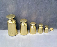 Set of 5 Brass Parnall Weights