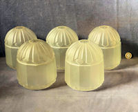 Set of 5 Frosted Glass Lamp Shades S602