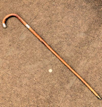 Silver Mounted Malacca Walking Cane WS62