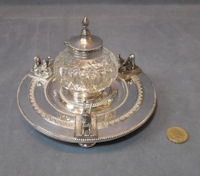 Silver Plated Inkwell IW77