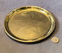 Small Engraved Brass Tray T173