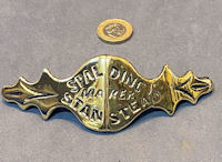 Stanstead Saddler's Brass Name Plate HB205