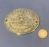 T. Withers Brass Safe Plate SP222