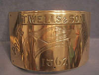 T.Wells Brass Name Plaque NP72
