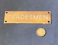 Tradesmen Brass Nameplate NP435