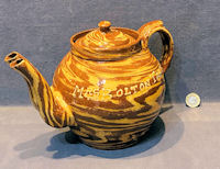 Twin Spout Slipware Teapot TP48