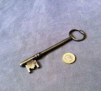 Unused Wrought Iron Door Key K160