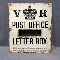 Ludlow VR Enamel Letter Box Front