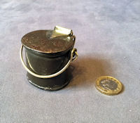 Very Small Oval Steel Dairy Can