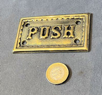WT&S Brass Push Plate NP432
