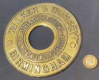Walker & Worsey Brass Safe Plate SP205