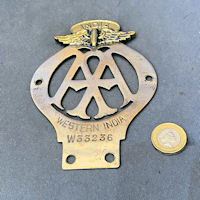 Western India AA Car Badge CM62