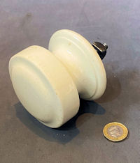 White Ceramic Door Pull Knob DP650