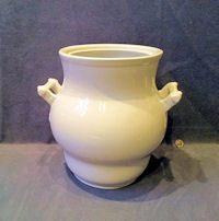 White Ceramic Slops Pail SP16
