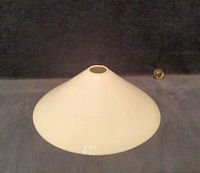 White Glass Coolie Lamp Shade, 2 available S202