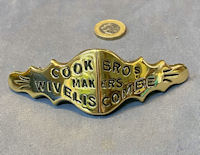 Wiveliscombe Saddler's Brass Name Plate HB202