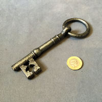 Wrought Iron Door Key with ring Grip K187