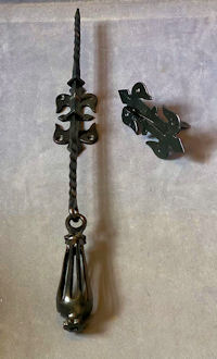 Wrought Iron Exterior Bell Pull BP323