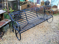 Wrought Iron Garden Bench