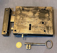 Wrought Iron Rim Lock RL1001