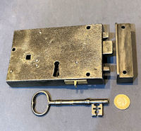Wrought Iron Rim Lock RL1003